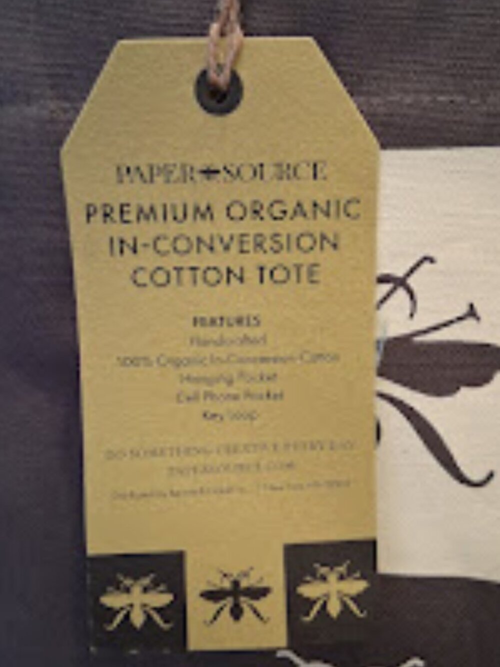Paper Source Premium Organic In-Conversion Cotton Tote - Picture 4 of 6